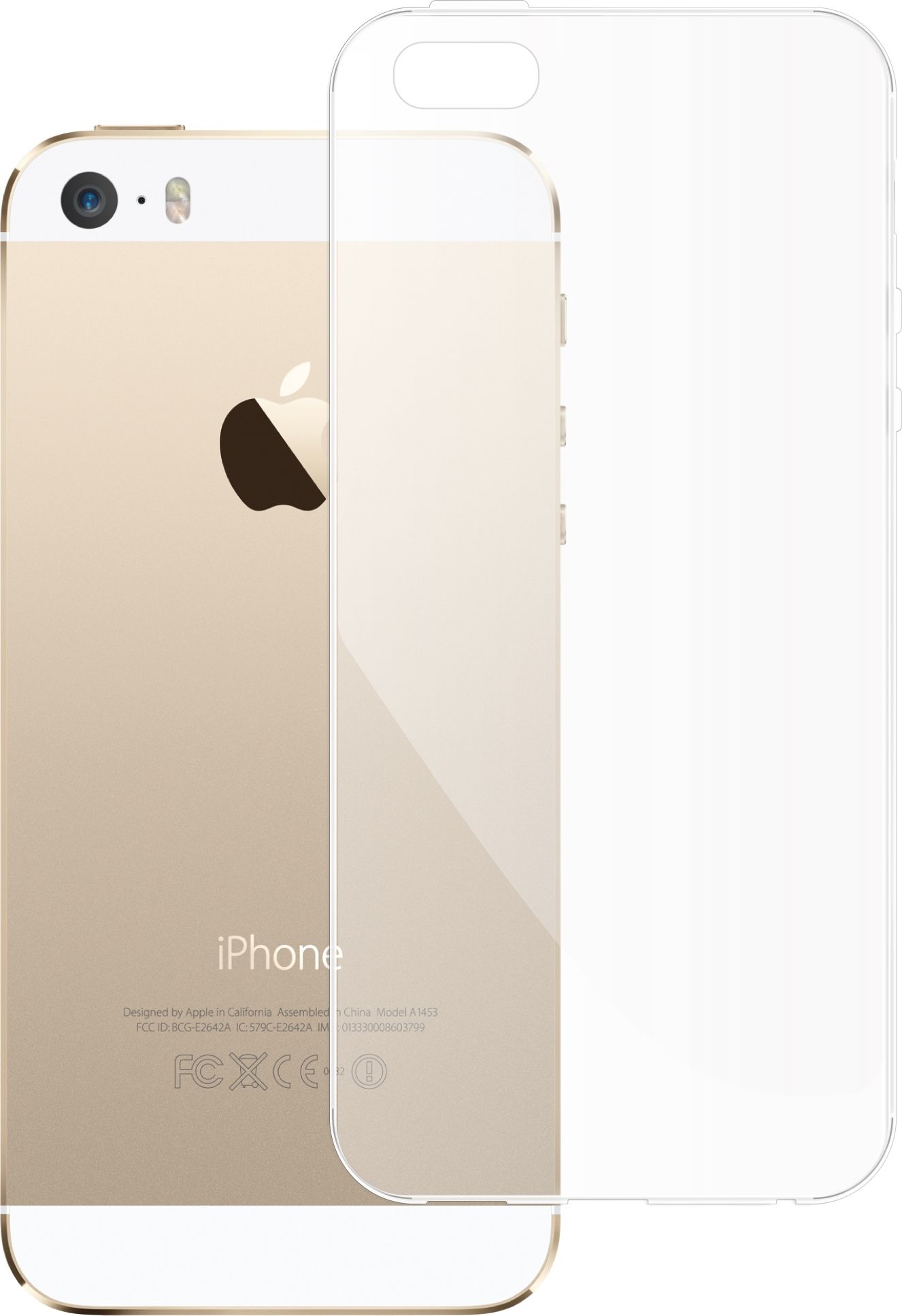 etumi Etui Do Iphone 5 / 5S / Se Gumowe Slim Clear View Pokrowiec Ochronny / Futerał Obudowa / Ochrona Clear Cover Bezbarwne Slim Case0148