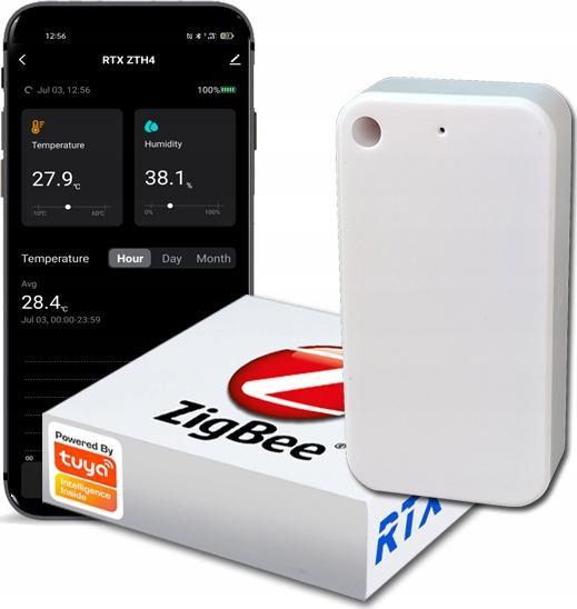 RTX Czujnik temperatury wilgotności ZigBee Expt Danych