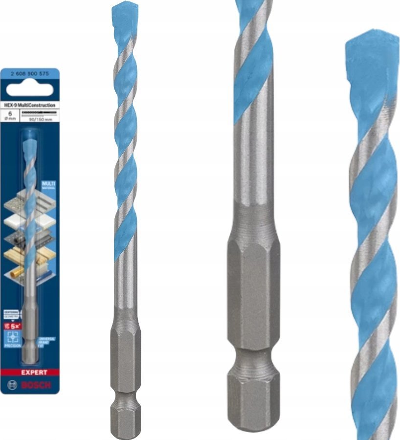 Wiertło Bosch BOSCH WIERTŁO HEX-9 MULTICONSTRUCTION 6 x 90 x 150mm EXPERT