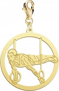 Radziszewska Jewellery Złoty Charms Gimnastyka Przyrządowa 925 Prezent DEDYKACJA GRATIS