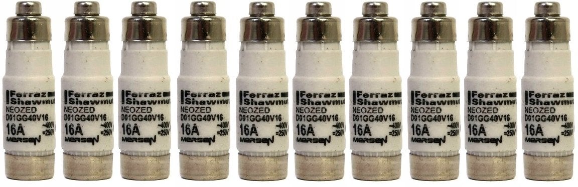 Wkładka bezpiecznikowa D01 gG 400VAC /250VDC 16A R223023