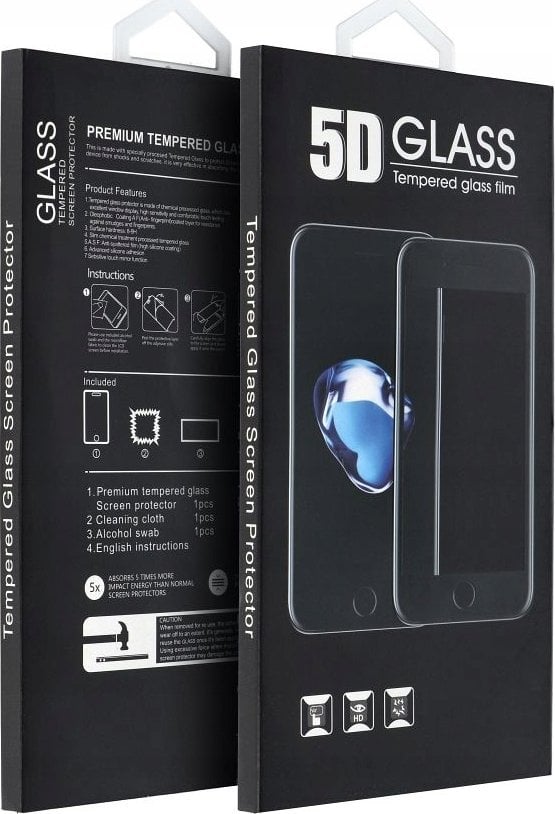 OEM Przezroczyste szkło hartowane 5D Full Glue Tempered Glass czarny do Xiaomi Redmi Note 14 Pro 5G