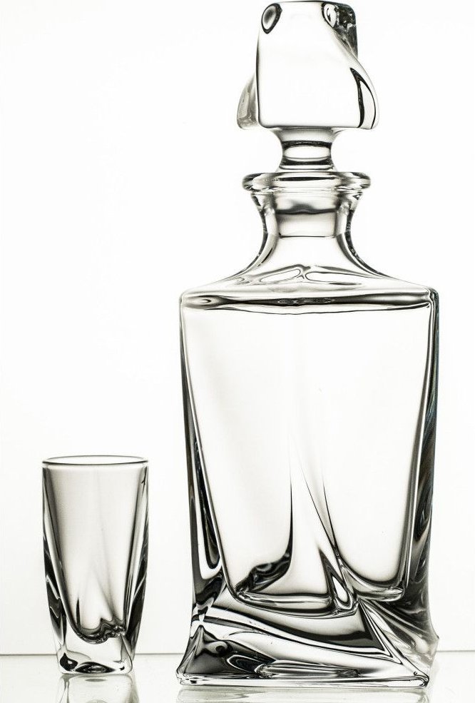 Crystal Julia Crystal Julia Karafka i 6 sztuk kieliszków do wódki 4396