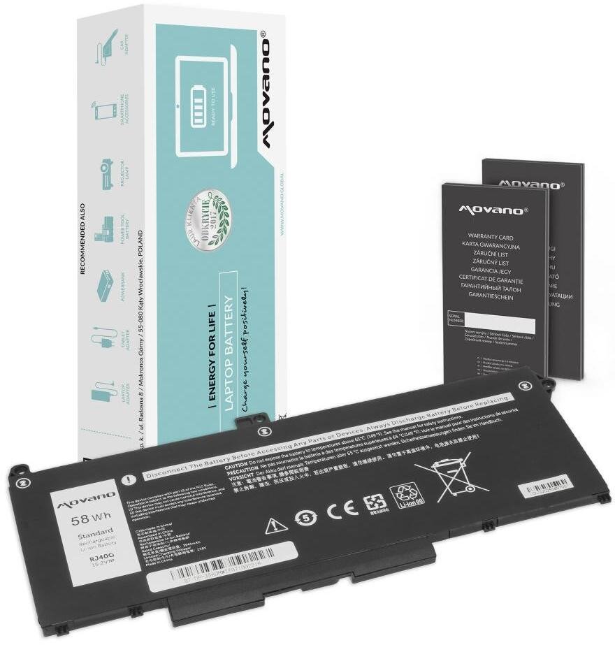 Bateria Movano Bateria do Dell Latitude 5420, 5520, Precision 3560 (3800mAh)