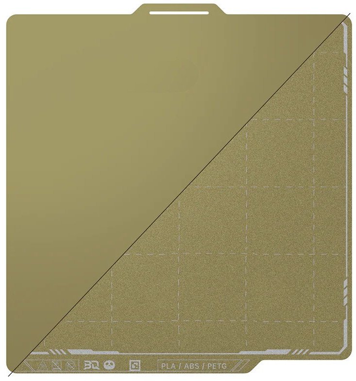 BIQU Panda Textured PEI x Smooth PEI - dwustronna magnetyczna nakładka - do drukarek Bambu Lab P1, X1 i A1 - 257x257mm}