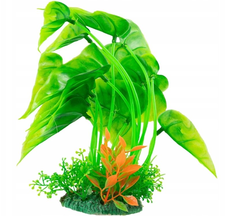Aqua Natura, roślina, do dekoracji akwarium, zielona, plastikowa, 15-20cm, kompozycja wodna