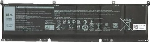 Bateria Dell DELL 70N2F części zamienne do notatników Bateria