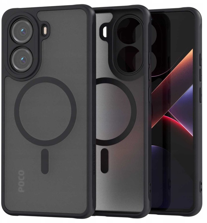 SpaceCase Etui Hybrid Mag Poco X7 Pro 5G black standard