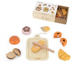 Ecotoys Deska do krojenia z pieczywem – zestaw