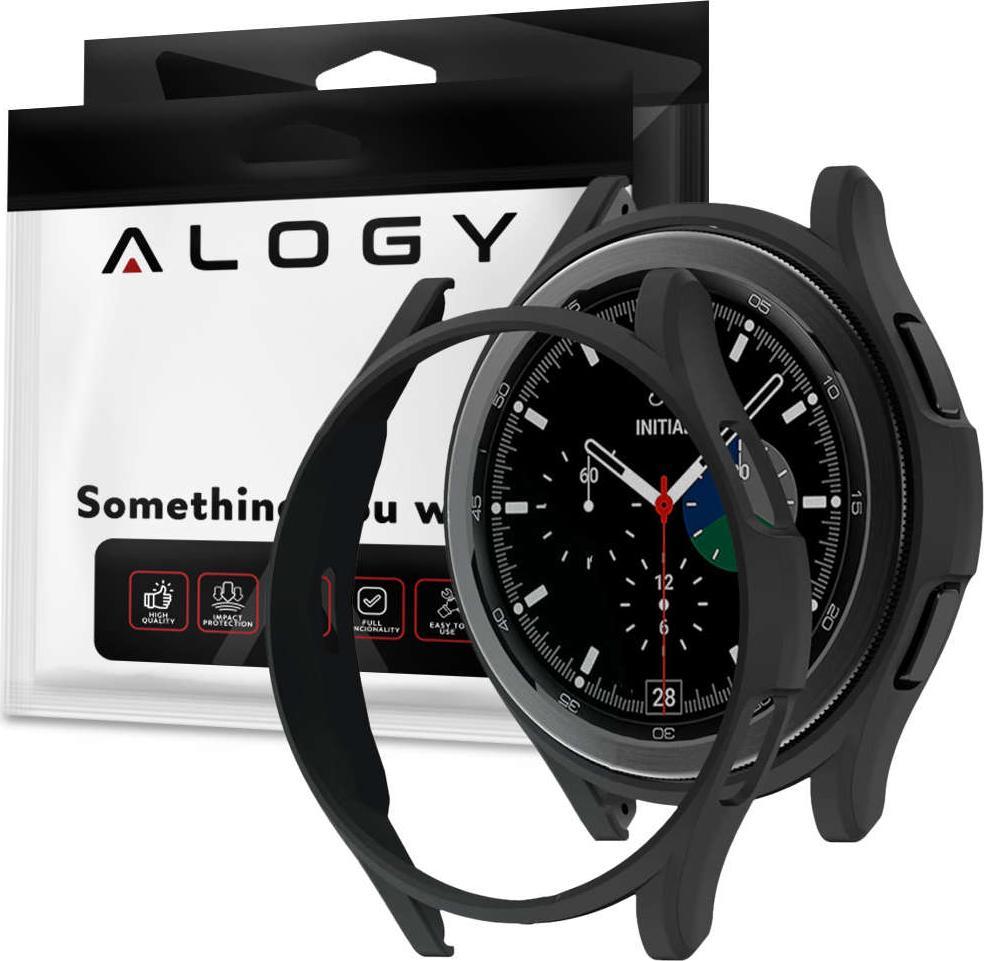 Alogy Alogy Case Etui silikonowe do Huawei Watch GT 2 Sport/ Classic 46mm Czarne uniwersalny