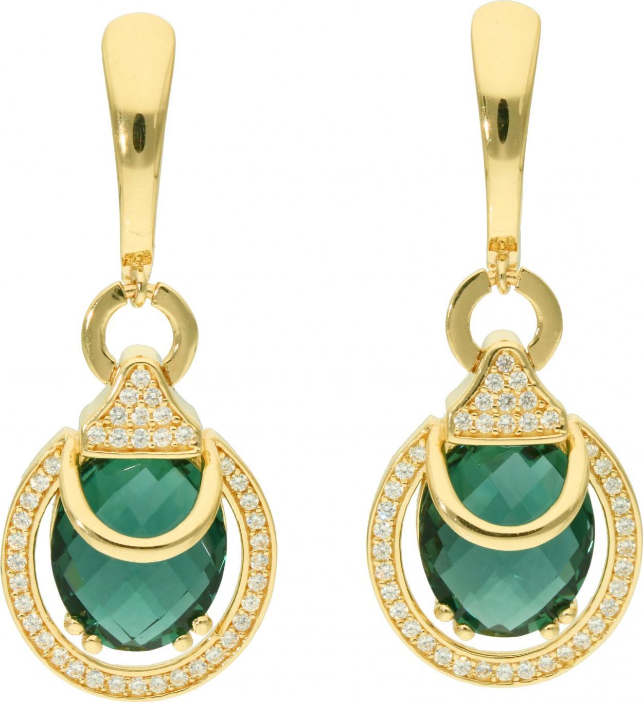 Rosanto Złote kolczyki z cyrkoniami 585 14k