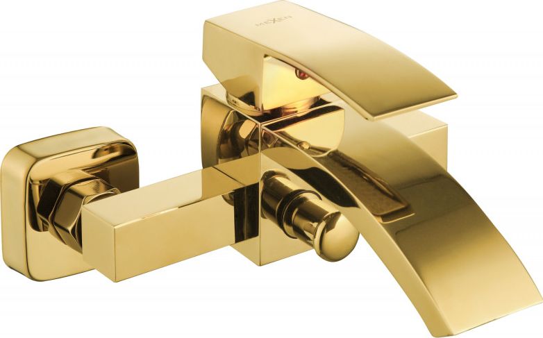 Bateria wannowa Mexen Libra ścienne złoty