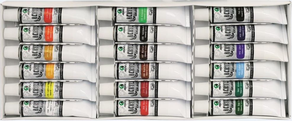 Grand Farby akrylowe 18 kolorów MARIES