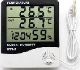 Stacja pogodowa Art-Pol Higrometr Termometr Cyfrowy Zegar stojący HTC-2