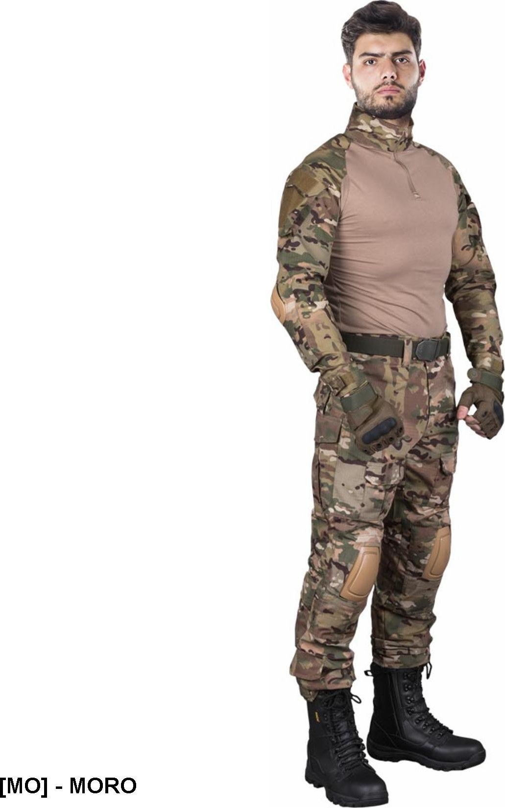 R.E.I.S. TG-PROTECT - Ubranie ochronne Tactical Guard, w skład którego wchodzi bluza i spodnie do pasa - moro 2XL