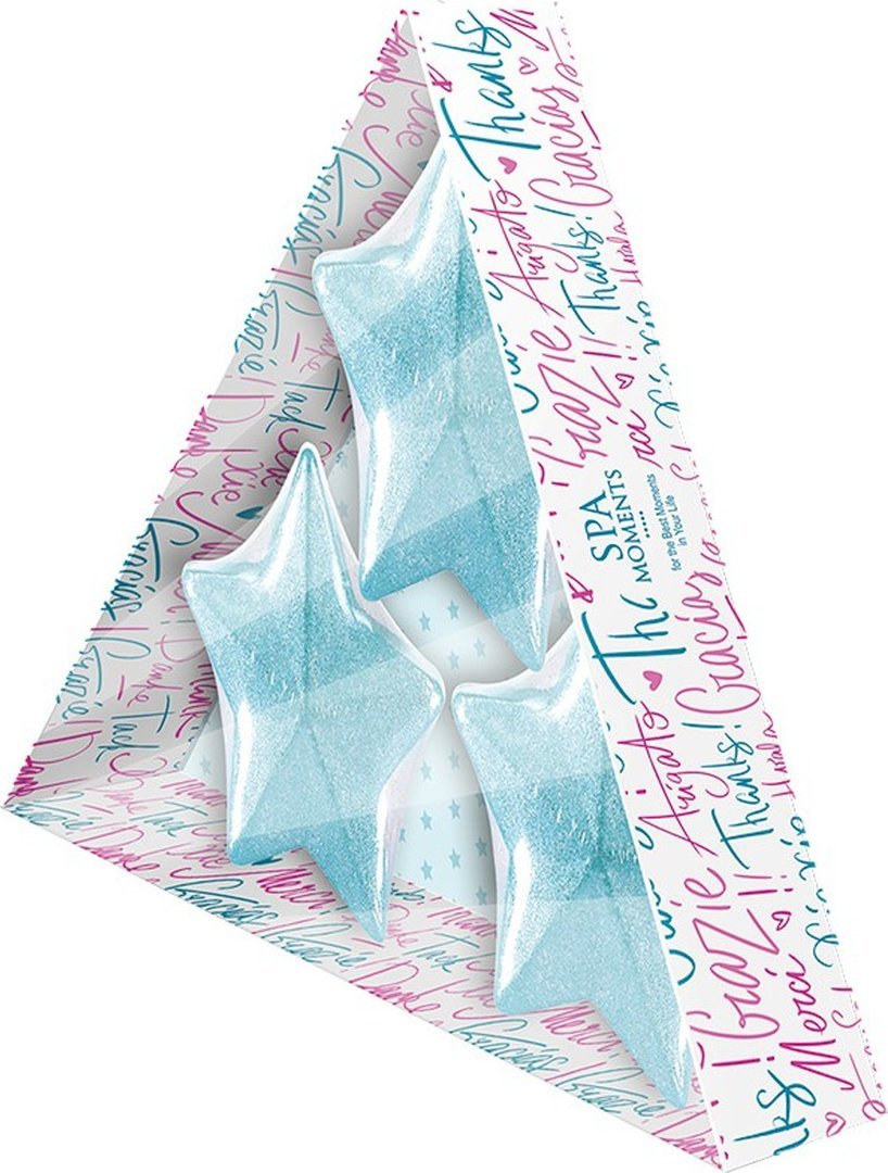 Spa Moments gwiazdki musujące do kąpieli-gwiazdki (lody pistacjowe) 3x50g 150g