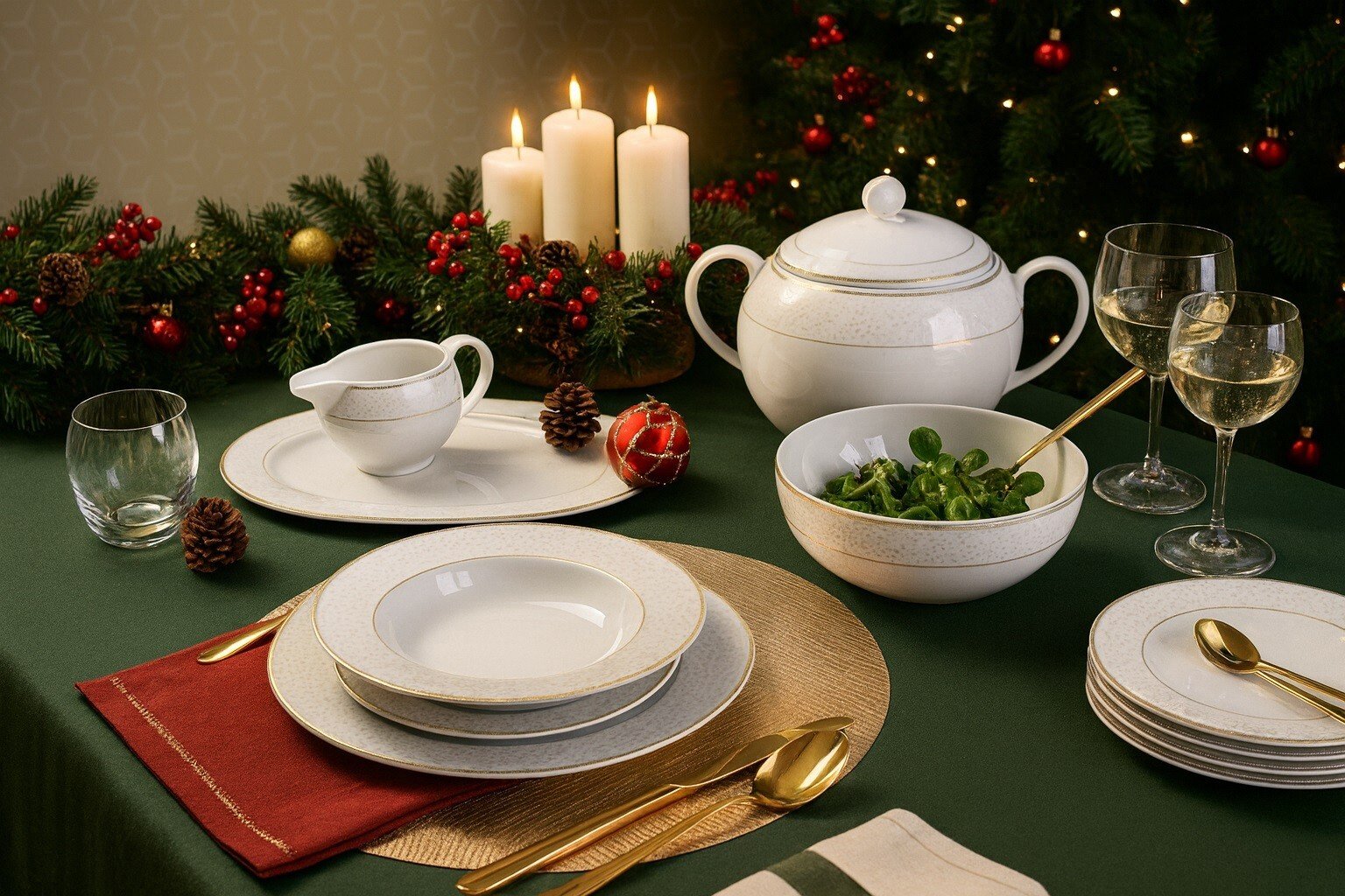 Serwis Obiadowy Dla 12 Osób 42 El. Zoja WA-161