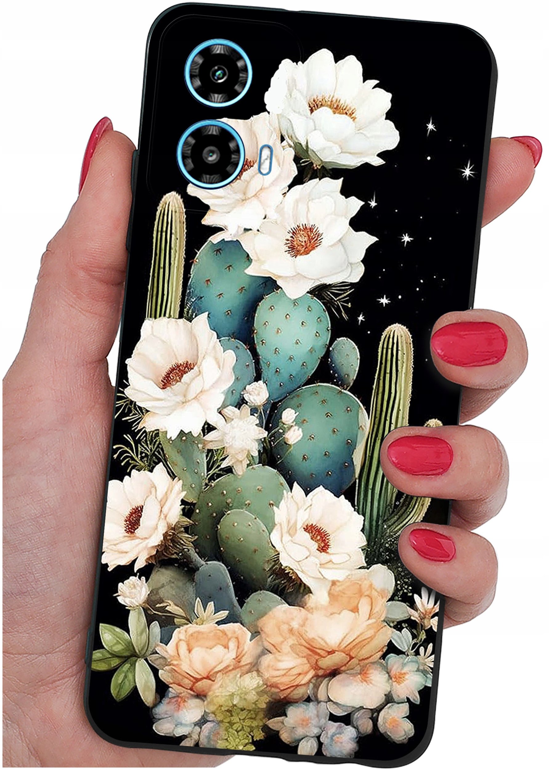 ETUI do Motorola Moto G34 5G WZORY |SILIKONOWE MATT CASE + SZKŁO 9H