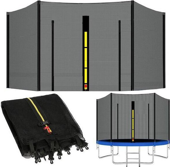 Springos Siatka do trampoliny zewnętrzna, 6FT 180-183 cm 6 słupków UNIWERSALNY