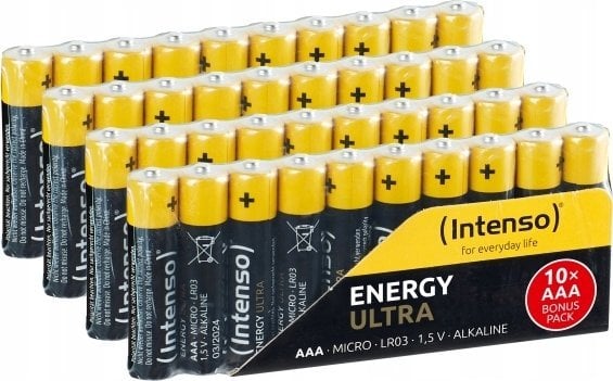 Intenso Batteries Energy Ultra AAA LR03 40 sztuk opakowanie bez frustracji