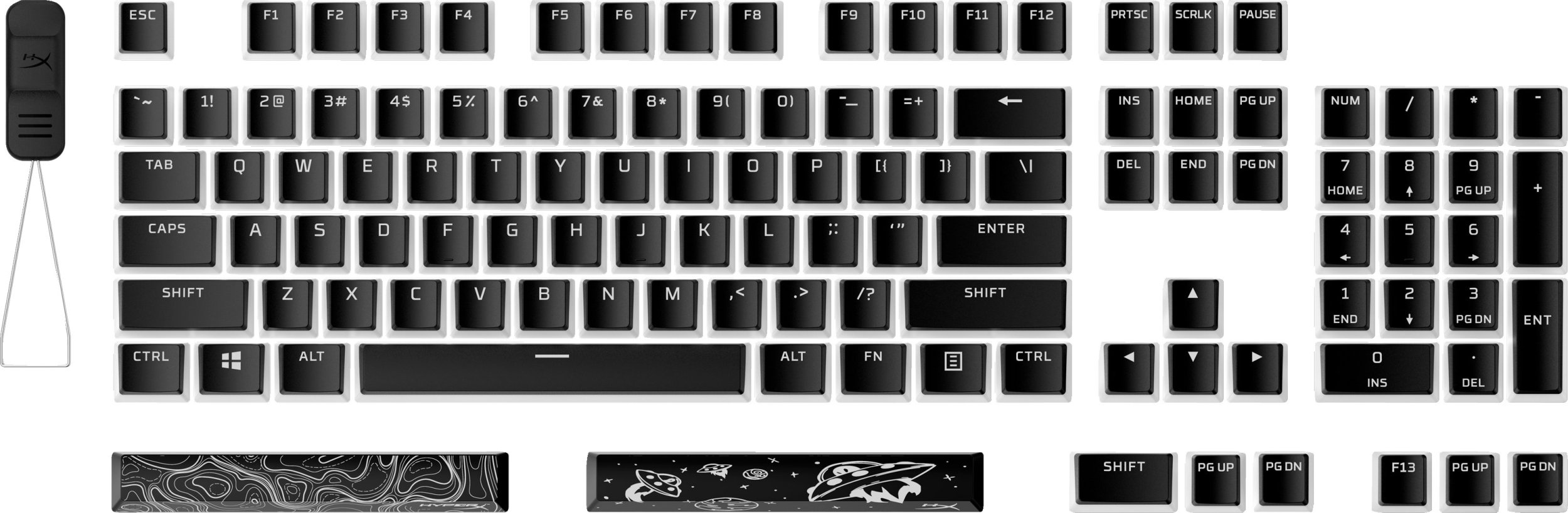 HP HP HyperX Black Pudding Keycaps 2-US