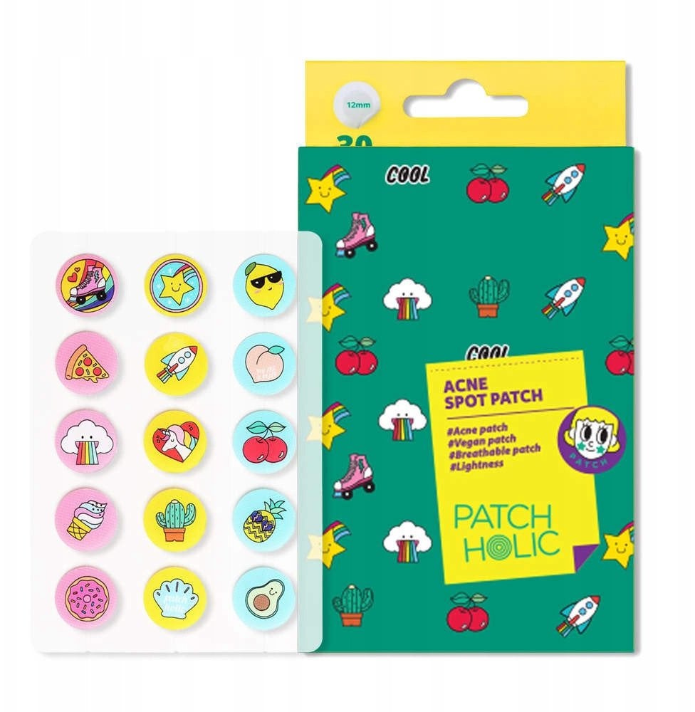 PATCH HOLIC_Acne Spot Patch kolorowe plasterki punktowe na niedoskonałości 30 szt