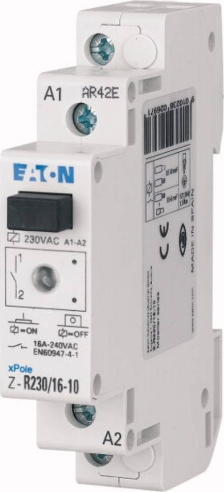 Eaton Przekaźnik instalacyjny 16A 1Z 24V AC 50/60Hz z diodą LED Z-R24/16-10 ICS-R16A024B100
