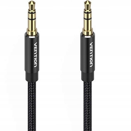 Mocny pleciony Kabel AUX 1,5 m mini Jack 3,5mm Vention do słuchawek jakość