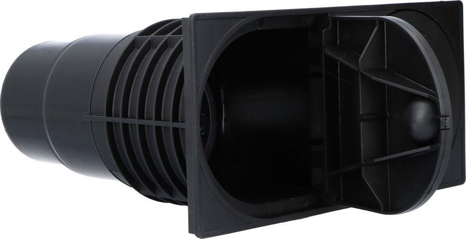 HL Wpust rynnowy z koszem osadczym, rewizją i klapą zapachową, odpływ DN110/125 dla rynien/rur spustowych 50,75,90,100,110,120mm