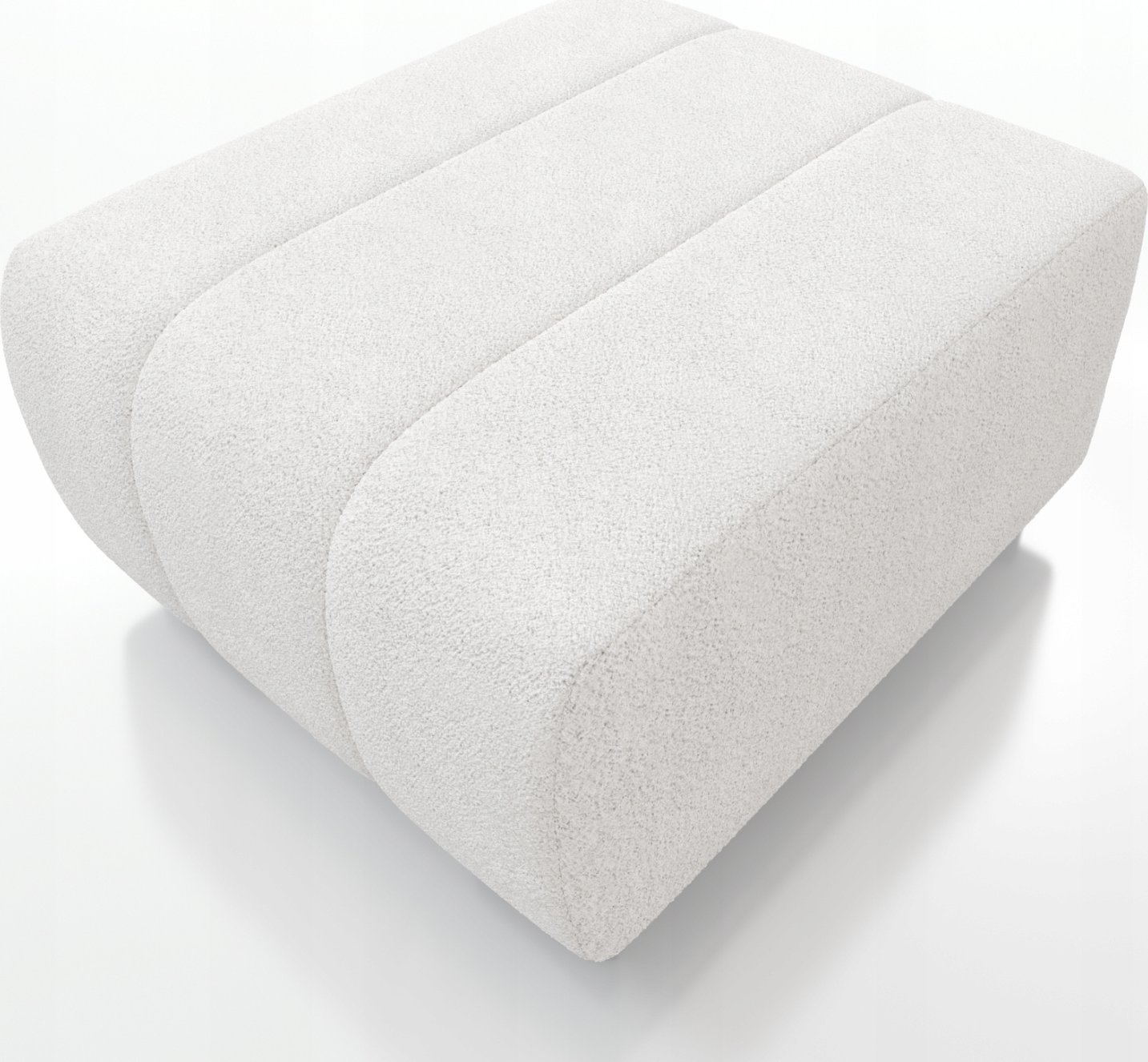 DUŻA PUFA TAPICEROWANA RAGNAR DO SALONU SPRĘŻYNY FALISTE