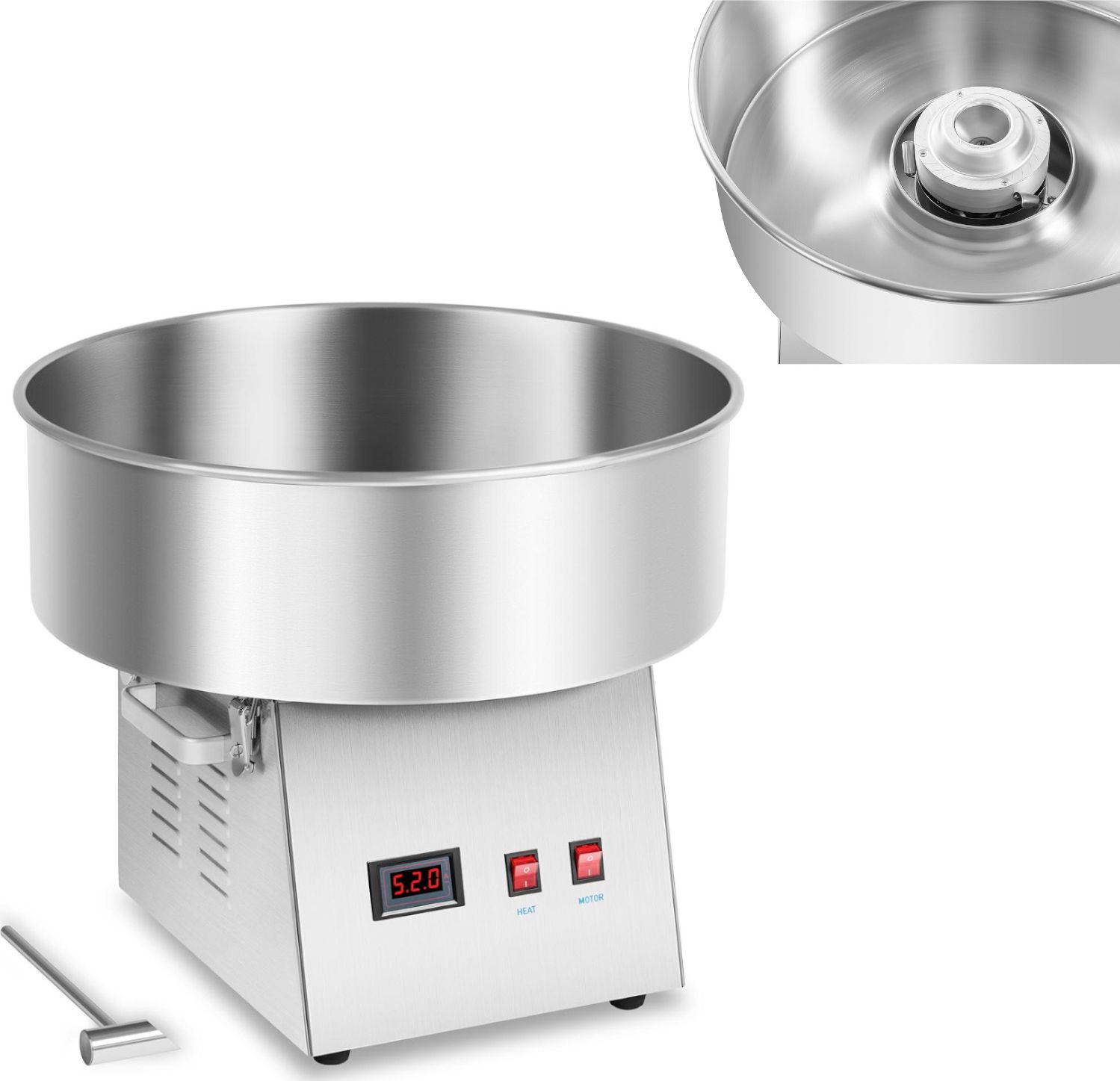 Royal Catering Maszyna do waty cukrowej LED 52 cm 1030W Royal Catering RCZK-1030-W