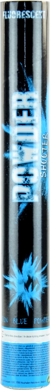 Wyrzutnia proszku Holi 40 cm - neon niebieski one size