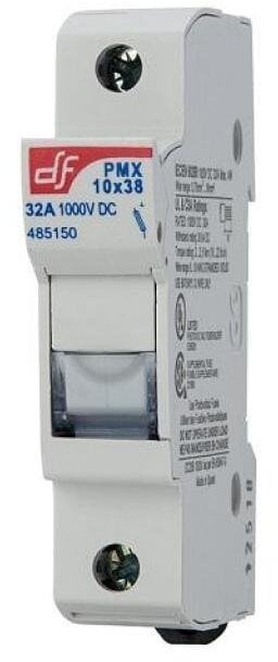 Rozłącznik, podstawa bezpiecznikowa PMX 1P do bezpieczników 10x38, 1000V DC, 32A, dla instalacji PV 485150