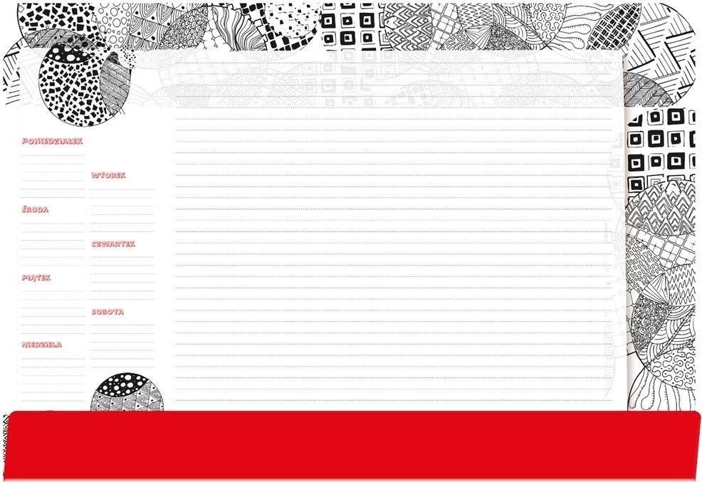 Tetis Podkład na biurko notes B3 - mandala do kolorowani