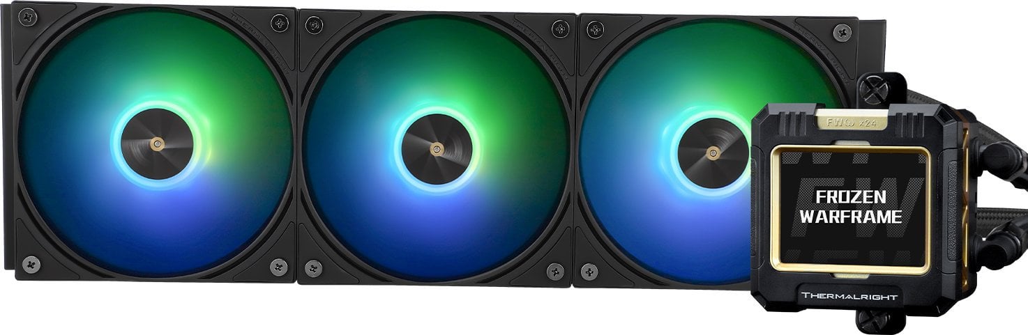 Chłodzenie wodne Thermalright Frozen Warframe 360 ARGB Czarne