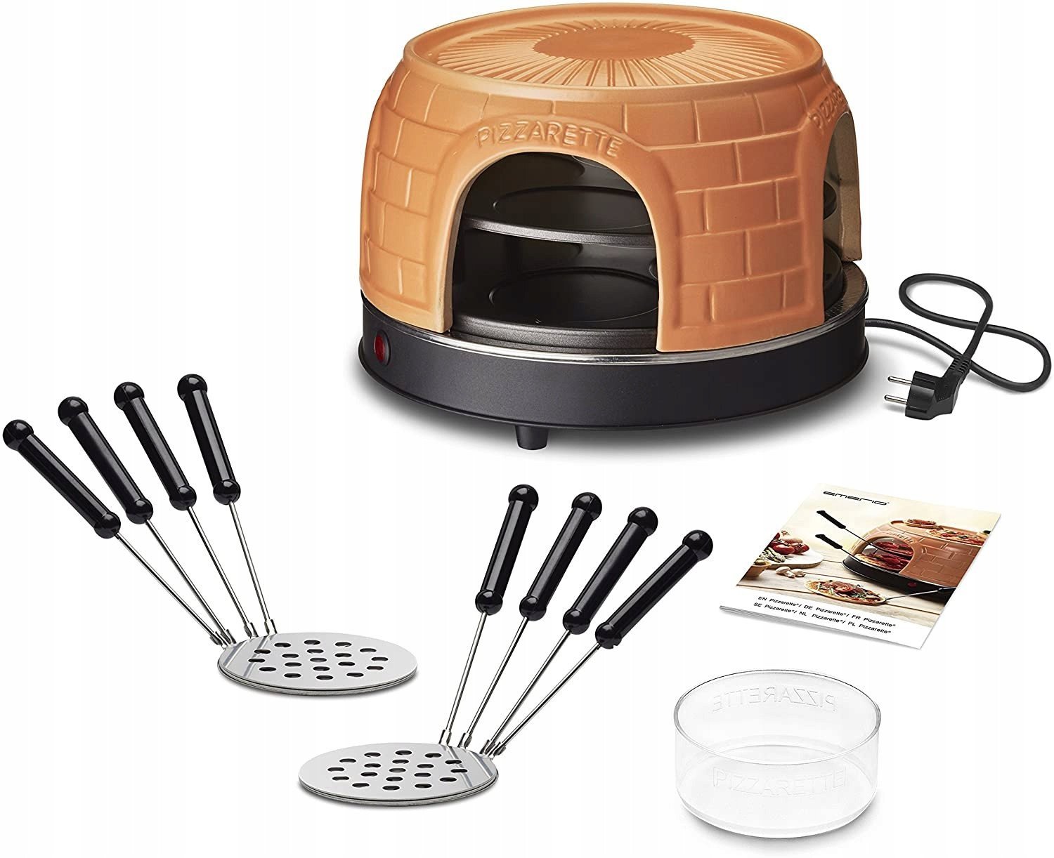 Mini piekarnik Emerio Emerio Pizza Ofen,Pizzarette Prebake Funktion, 8 Pers.