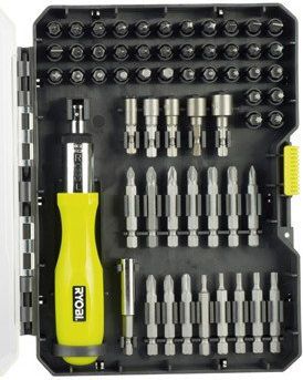 Ryobi Zestaw akcesoriów z wkrętakiem 59szt. (5132002251)