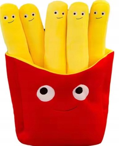 PLUSZOWE Frytki ZABAWKA 30cm EDUKACYJNA Pudełko + 5 Frytek DUŻE