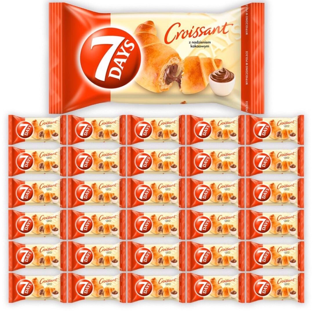 7 Days Rogalik z nadzieniem kakaowym 60 g x 30 sztuk