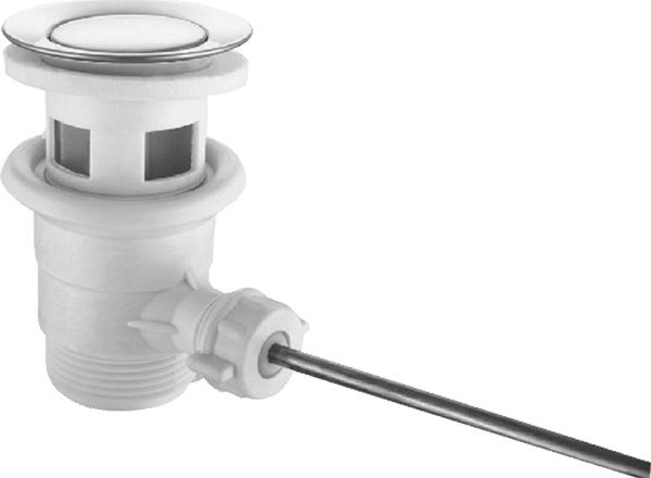 Kuchinox Korek Z Przelewem I Odcięciem Odpływu Spustowy Chrom