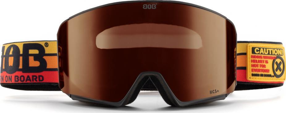 Born On Board Gogle narciarskie / snowboardowe BOB Caution! HCS+ Uniwersalny