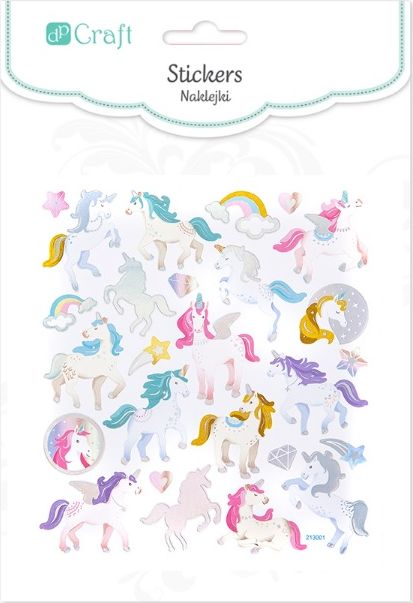 DP Craft Naklejki - jednorożce 26szt