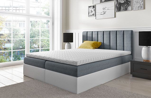 Elior Łóżko kontynentalne Passio 2X 160x200 - 44 kolory