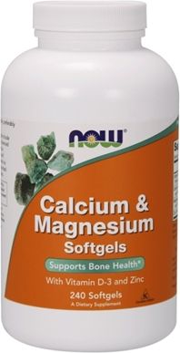 NOW Foods Calcium&Magnesium D3 - 240 kapsułek