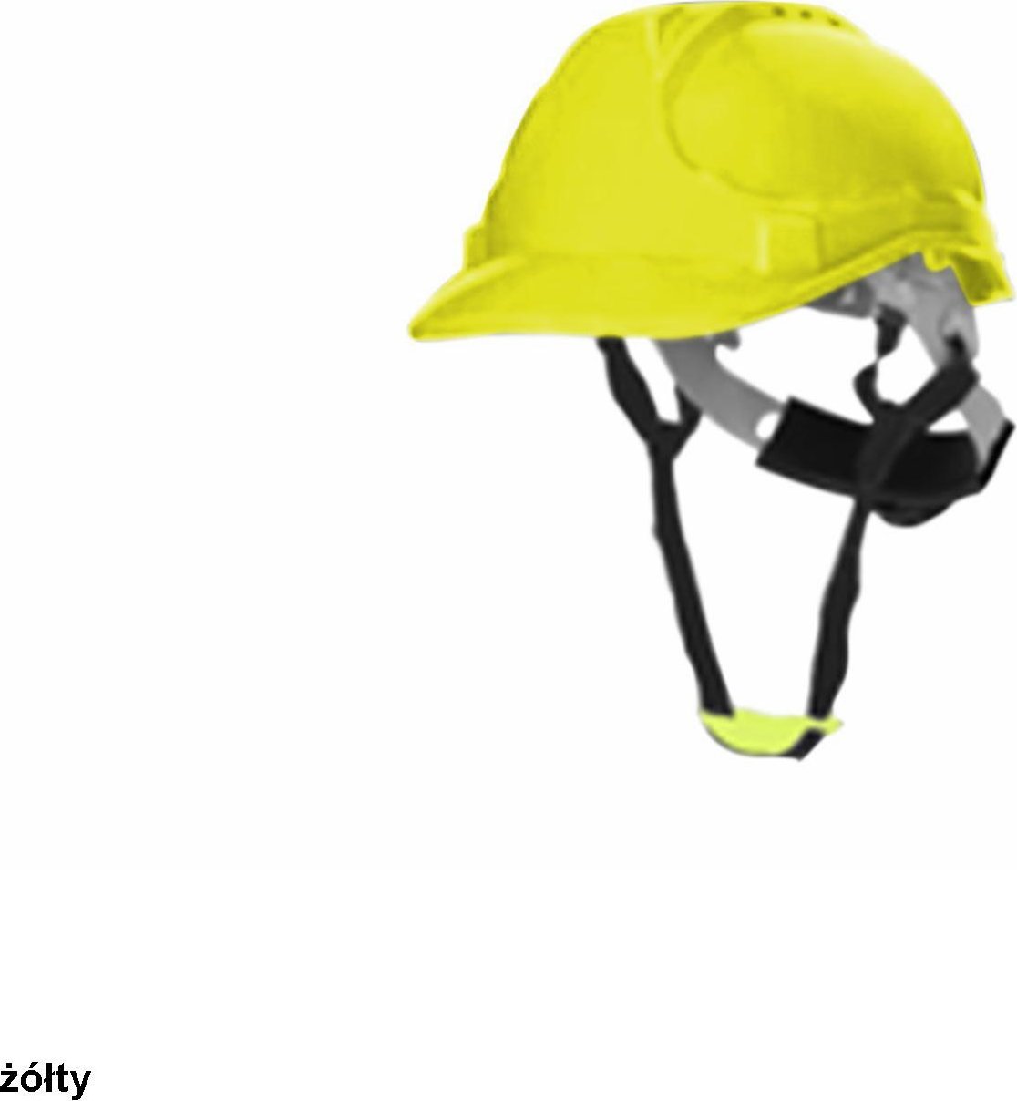 R.E.I.S. HELMET GUNNAR ABS - Kask ochronny GUNNAR ABS c. yellow ST03-YY102 - żółty - 53-62 cm