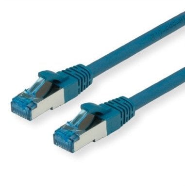 VALUE S/FTP Patch Cord Cat.6A (Class EA), niebieski, 0,15 m