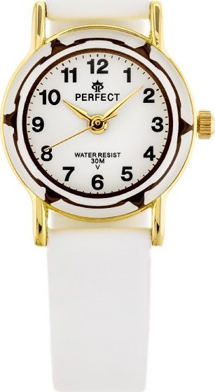 ZEGAREK DZIECIĘCY PERFECT L248 - KOMUNIJNY - biały (zp968c)