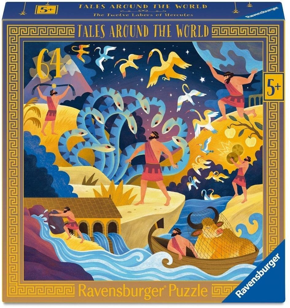 Puzzle dla dzieci: Dwanaście prac Herkulesa 64el