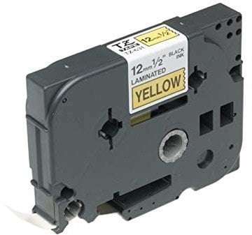 Taśma BROTHER TZE-631 12mm x 8m czarny na żółtym zamiennik