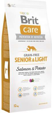 Brit Care Grain-free Senior&Light Salmon & Potato - 12 kg